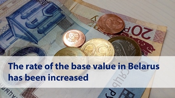 Base value rate has been increased in Belarus